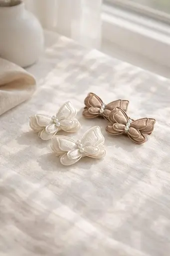 Набір гумок для волосся з метеликами 20 шт - фото 2