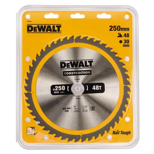 Диск пильный DeWalt Construction 250х30 мм 48z (DT1957) - фото 2