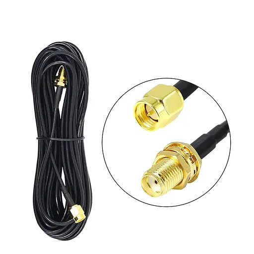 Антенный кабель - удлинитель с SMA разъемами Unitoptek SMA-9, длина 9 метров (100087)