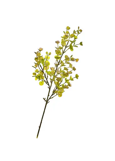 Гілка штучна "Евкаліпт", лимонно - жовта 61 см (8408-026) Elisey  