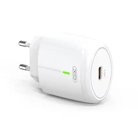 Мережевий зарядний пристрій XO L113 PD 20W (1USB-C) з кабелем Type-C - Lightning білий - фото 3