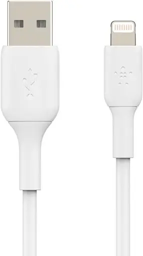 Кабель Belkin USB-A - Lightning, PVC заряджання/синхронізації 1м, 12Вт, PVC, білий - фото 4