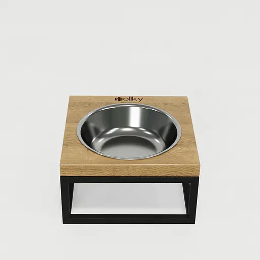 Hollky Base Solo S — миска на підставці для котів і маленьких собак (1 × 0,45 л) - фото 3