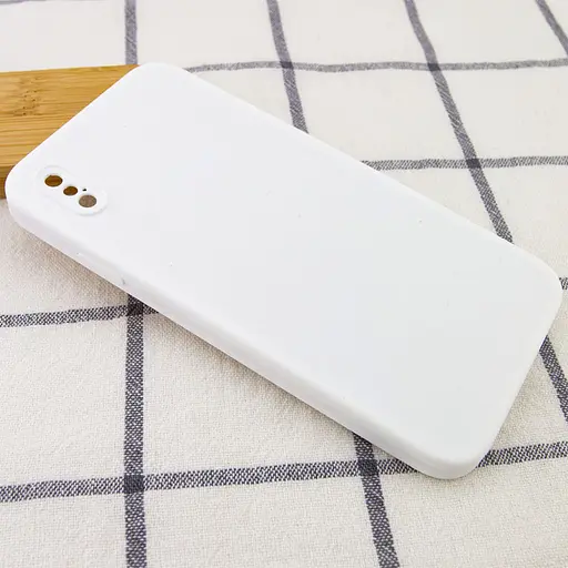 Чохол Epik Silicone Case Square Full Camera Protective AA No Logo для Apple iPhone XS Max 6.5 Білий/White - фото 2