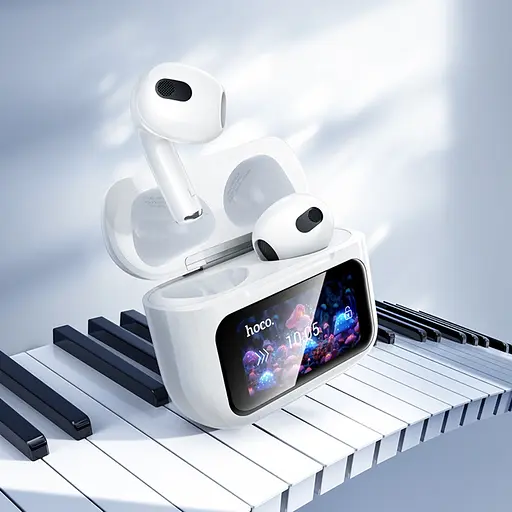 Навушники бездротові Hoco TWS EW81 вкладиші білий - фото 2