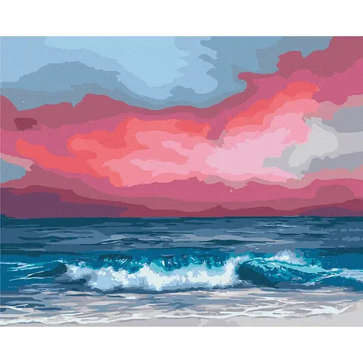 Картина по номерам на подрамнике Brushme Меджента Инна Шевякова