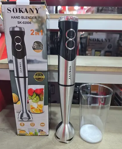 Занурювальний блендер Sokany SK-02006 2 швидкості Turbo нержавіюча сталь 800 Вт - фото 7