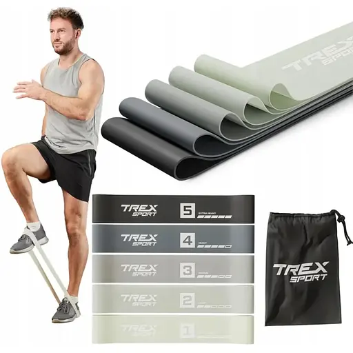 Набор резинок для фитнеса Trex Sport TX-065RBG 1-18кг - фото 4