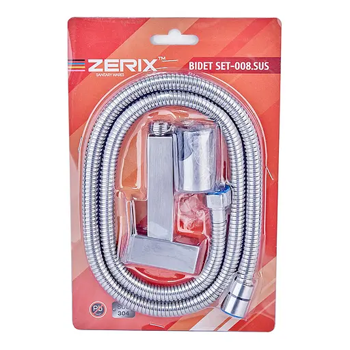Гигиенический гарнитур Zerix Bidet SET-008.SUS ZX4975, Нержавеющая сталь - фото 2