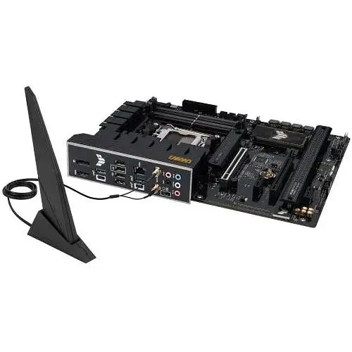 Материнская плата Asus AM5 TUF Gaming B650-PLUS WIFI, B650, 4xDDR5, Int.Video (CPU), 4xSATA3, 3xM.2, 2xPCI-E 4.0 16x, 2xPCI-E 4.0 1x, Realtek 7.1, Realtek 2.5Gb, WiFi 6, Bluetooth 5.2, 6xUSB3.2/6xUSB2.0, HDMI/DP, ATX - фото 6