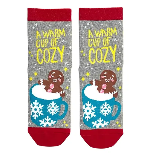 Новорічні шкарпетки з індійської бавовни "a Warm Cup of Cozy" 213101 - фото 1
