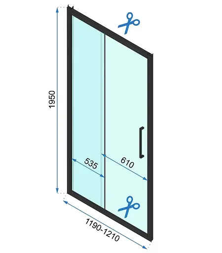 Душевая кабина Rea Rapid Slide 120x80 brushed gold пристенная REA-KPL-04713, Универсальная, прозрачная, золотая - фото 6