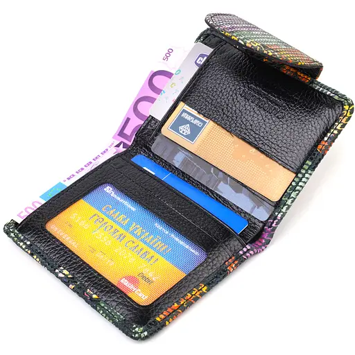 Жіночий шкіряний гаманець Canpellini 9х11.7х1 см acs0025507 - фото 5