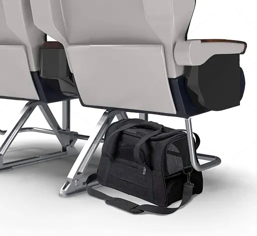 Сумка переноска для тварин Складна сумка для невеликих собак та кішок до 7 кг Чорний колір - фото 3