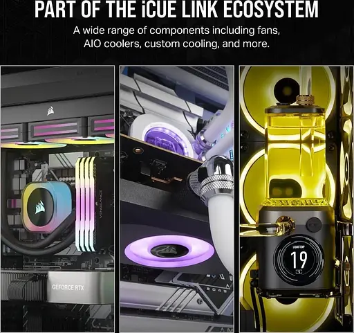 Вентилятор Corsair iCUE Link RX120 RGB PWM Triple Pack (CO-9051018-WW) Б/в - фото 7