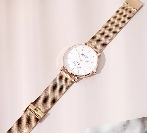 Наручний годинник жіночий Besta Love UA Rosegold Золотий (3143) - фото 8