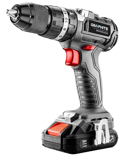 Шурупокрут-дриль акумуляторний Graphite Energy+ 18В безщітковий 58 Нм 3 швидкості 0-500·0-1700 об/хв 1.21 кг без АКБ та ЗП - фото 4