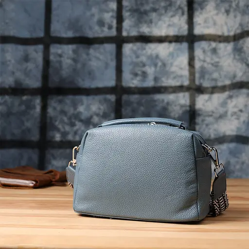 Женская сумка Vintage с двумя секциями из натуральной кожи 22.5х14х9.5 см sum0027586 - фото 10