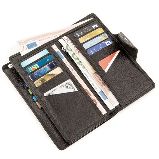 Кожаный женский кошелек KARYA 18.5х10 см acs0015615 - фото 3