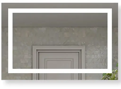 Дзеркало Dusel DE-M1091 ​​70x90, Білий - фото 2