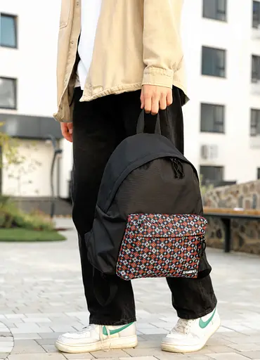 Чоловічий рюкзак Sambag Active тканевий з принтом "ornament" 40 х 33 х 14 см (11811148m) - фото 3