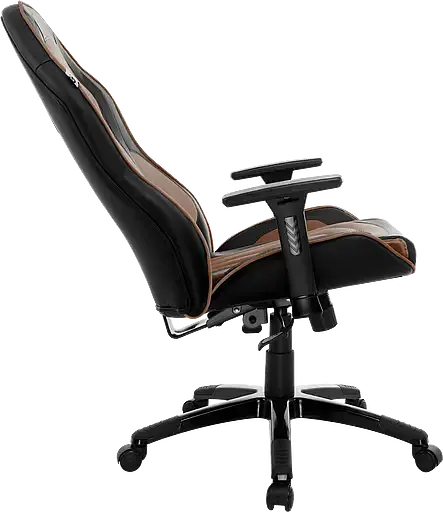 Геймерське крісло GT Racer чорне коричневе (X-2645 Black/Brown) - фото 4