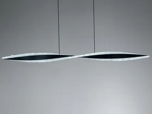 Подвесная LED люстра Diasha черная 58 Вт 10 м² - фото 2