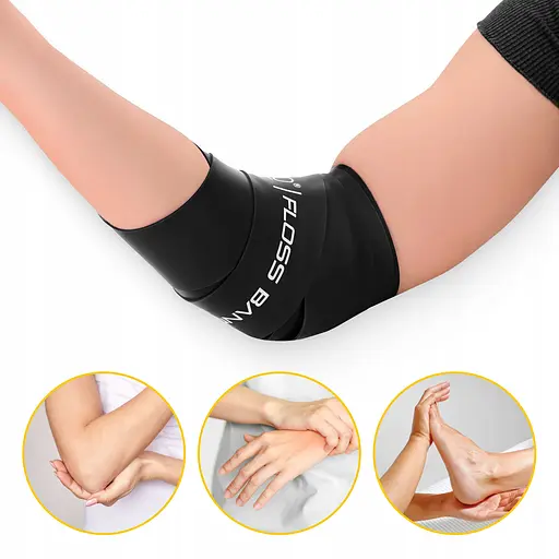 Стрічка компресійна для флосингу 4Fizjo Floss Band 207 x 5 x 0.1 см Black (P-5905973405256) - фото 9