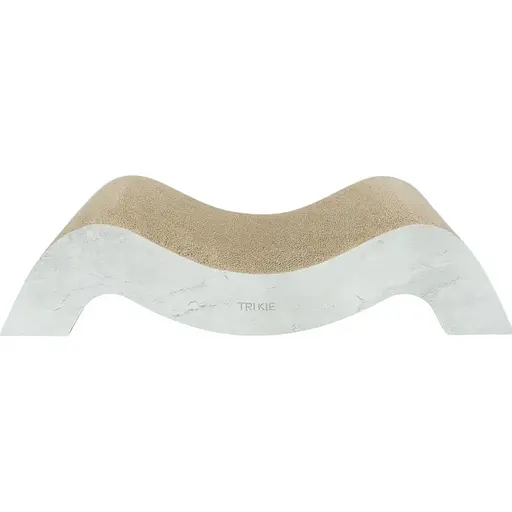 Дряпка Trixie для котів Хвиля XXL і котячої м'ятої картон сіра 64х14х37 см [CD] - фото 1