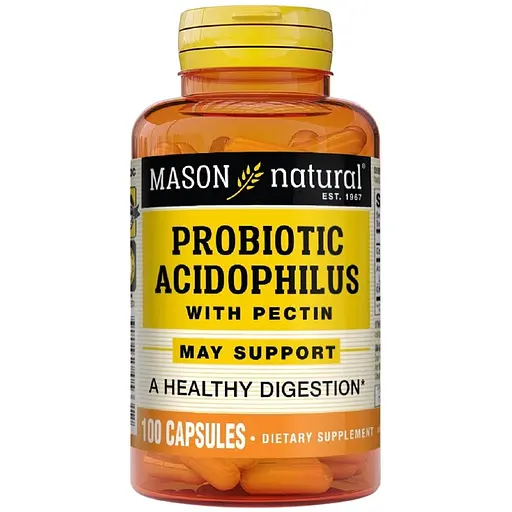 Пробіотик з пектином Mason Natural Probiotic Acidophilus With Pectin 100 капсул
