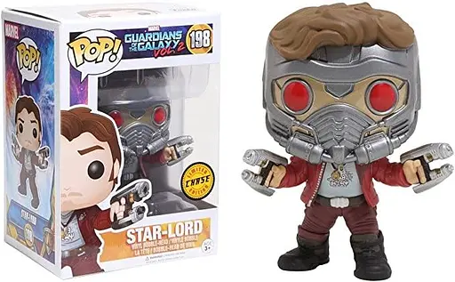 Фигурка Funko Pop Фанко Поп Guardians of the Galaxy Star Lord CHASE Стражи Галактики Звездный Лорд GG SL С 198
