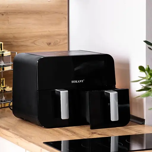 Аерофритюрниця безмасляна Sokany SK-10005 10л електрична з сенсорним керуванням, таймер 2400Вт - фото 6