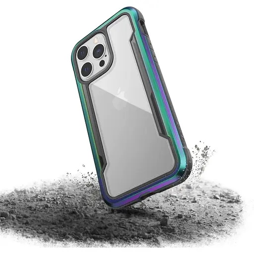Оригинальный противоударный чехол X-Doria Raptic Shield Pro iPhone 13 Pro (6.1") Blue прозрачный - фото 5