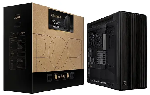 Корпус ASUS ProArt PA602 Wood Edition с закаленным стеклом без блока питания, черный (90DC00J0-B09010) - фото 10