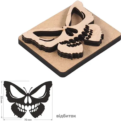 Штамп для вибійки Rosa Talent №3 Halloween 7x5.5см - фото 1