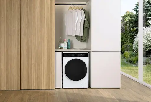 Стирально-сушильная машина Gorenje фронтальная 9 (6) кг 1400 A 55см инвертор дисплей Wi-Fi белый - фото 3