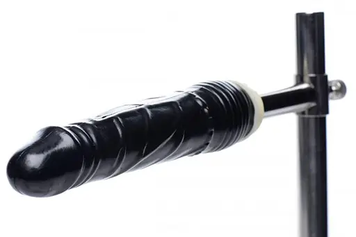 Конструкція для фіксації з фалоімітатором Imprisoned Metal Stockade with Dildo - фото 4