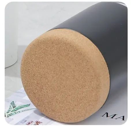 Кофейная кружка с пробковым дном 360 мл Black из нержавеющей стали с двойными стенками - фото 3