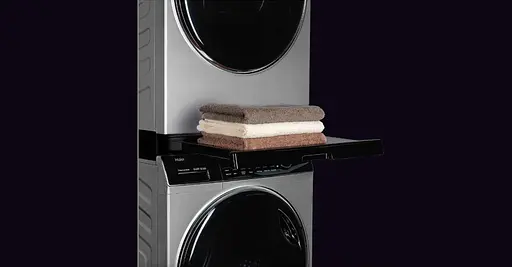 Haier Комплект монтажный для соединения стиральной машины с сушильной машиной, 47-60см, черный - фото 2