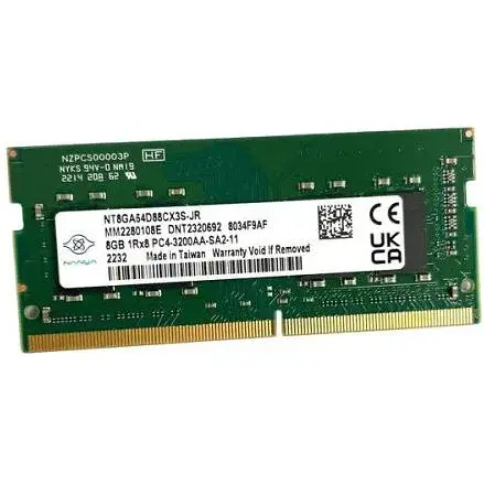 Пам'ять SO-DIMM DDR4 8Gb 3200 MHz Nanya 1.2V CL22 Bulk (NT8GA64D88CX3S-JR) - фото 1