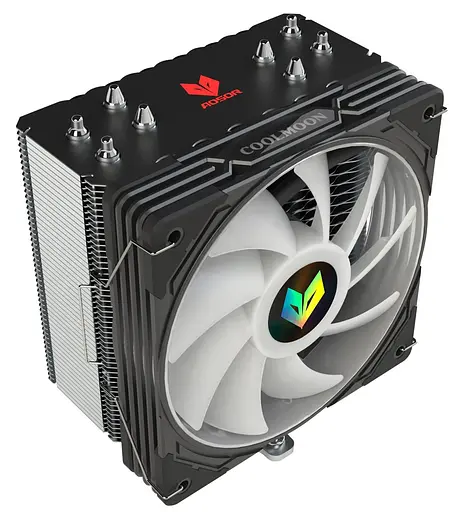 Кулер для процессора Coolmoon Aosor AS400 BLACK (AS400 BLACK) - фото 3