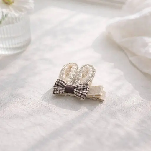 Набір декоративних шпильок для волосся з об'ємними вушками та бантиками 24 шт. - фото 3