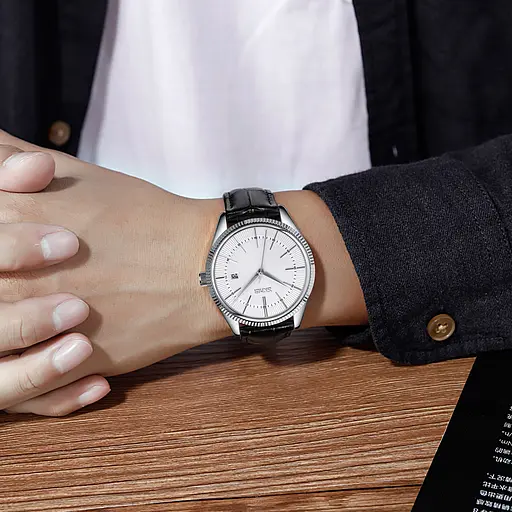 Наручний годинник чоловічий 9298SISIBK Silver Silver-Black Skmei acs0029785 - фото 3