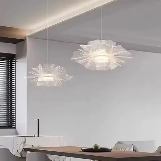 Подвесной прозрачный светильник в белом корпусе Ø 50 см | Line F | Ст. MJ330-500 - фото 6