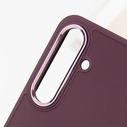 TPU чехол Epik Bonbon Metal Style для Samsung Galaxy S24/S25 Бордовый / Plum - фото 6