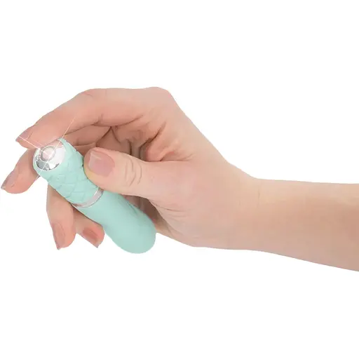 Розкішний вібратор Pillow Talk - Flirty Teal з кристалом Сваровські - фото 6