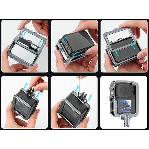 Рамка Telesin S6-FMS-14-TGP для экшн-камер GoPro 13/12/11/10/9 [128979] - фото 4