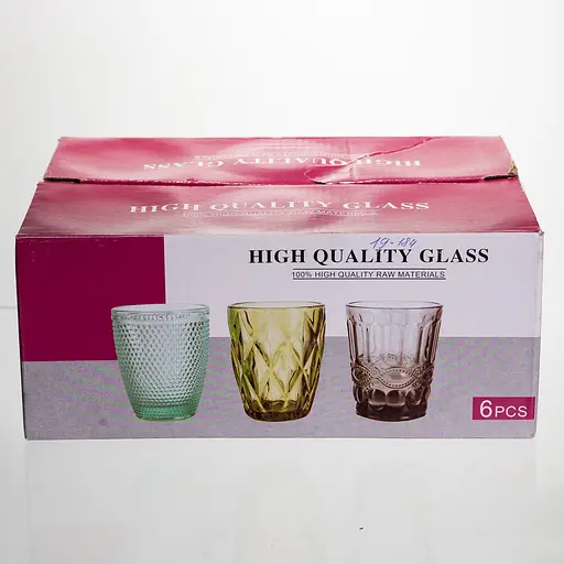 Набір склянок 6 штук 250 мл для лимонадів соку води коктейлів склянки скляні для напоїв Сірий Yiwu HP-19-184 - фото 4