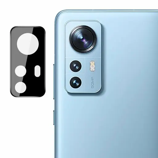 Захисне скло на камеру DK 3D Color Glass для Xiaomi 12/12X/12S black - фото 2