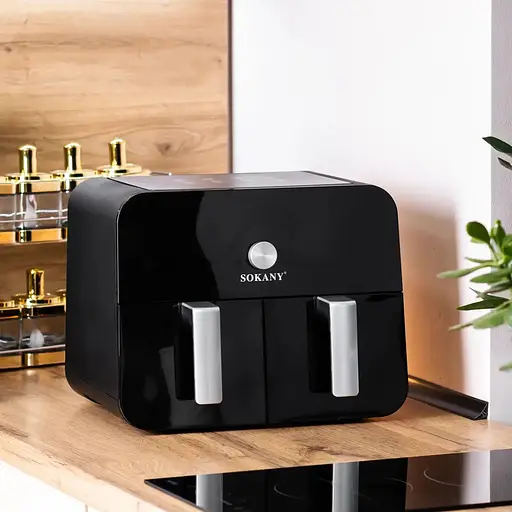 Аерофритюрниця безмасляна Sokany SK10008 10л електрична з механічно-сенсорним керуванням 2400Вт - фото 5